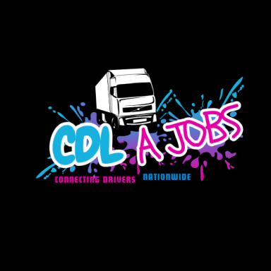 Logo featuring a truck with colorful text saying "CDL A JOBS" and "Connecting Drivers Nationwide."